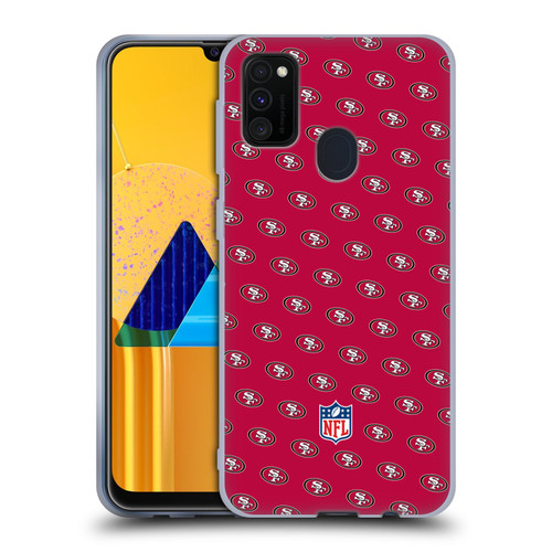 NFL San Francisco 49ers Artwork Patterns Soft Gel Case for Samsung Galaxy M30s (2019)/M21 (2020)