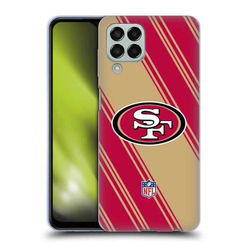 NFL San Francisco 49ers Artwork Stripes Soft Gel Case for Samsung Galaxy M33 (2022)