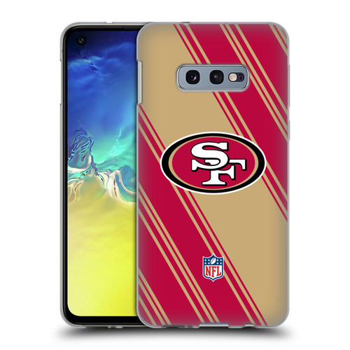 NFL San Francisco 49ers Artwork Stripes Soft Gel Case for Samsung Galaxy S10e
