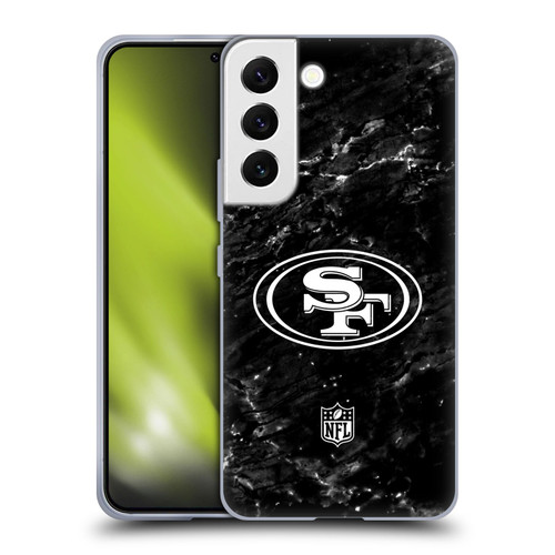 NFL San Francisco 49ers Artwork Marble Soft Gel Case for Samsung Galaxy S22 5G