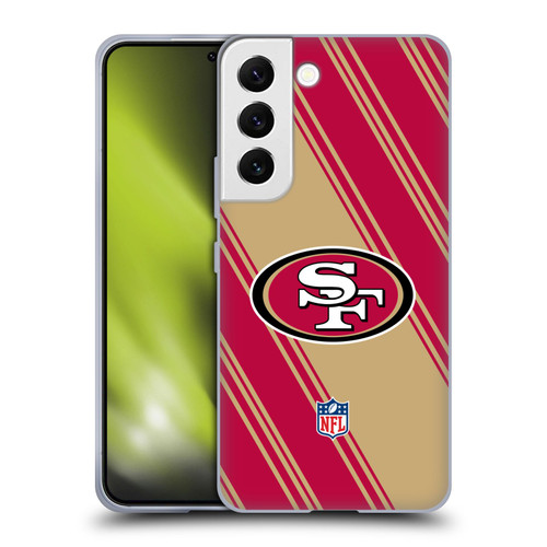 NFL San Francisco 49ers Artwork Stripes Soft Gel Case for Samsung Galaxy S22 5G