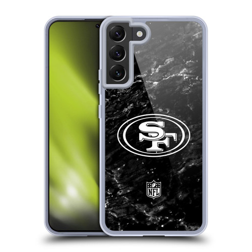 NFL San Francisco 49ers Artwork Marble Soft Gel Case for Samsung Galaxy S22+ 5G