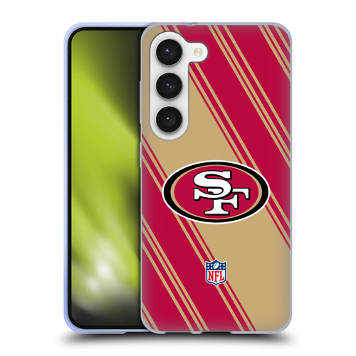 NFL San Francisco 49ers Artwork Stripes Soft Gel Case for Samsung Galaxy S23 5G