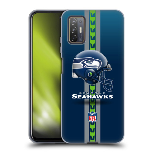 NFL Seattle Seahawks Logo Helmet Soft Gel Case for HTC Desire 21 Pro 5G
