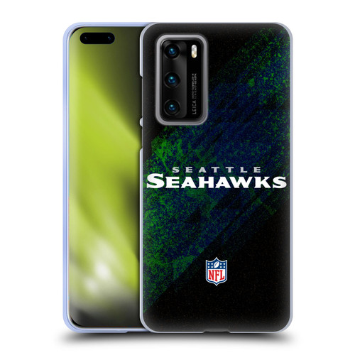 NFL Seattle Seahawks Logo Blur Soft Gel Case for Huawei P40 5G