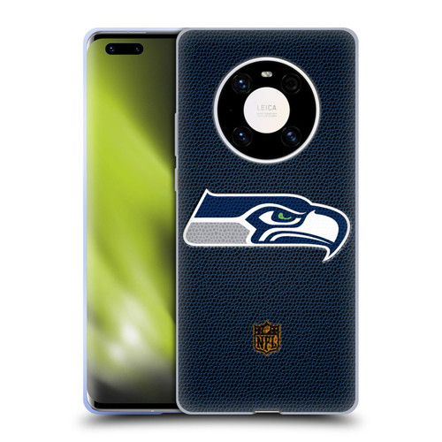 NFL Seattle Seahawks Logo Football Soft Gel Case for Huawei Mate 40 Pro 5G