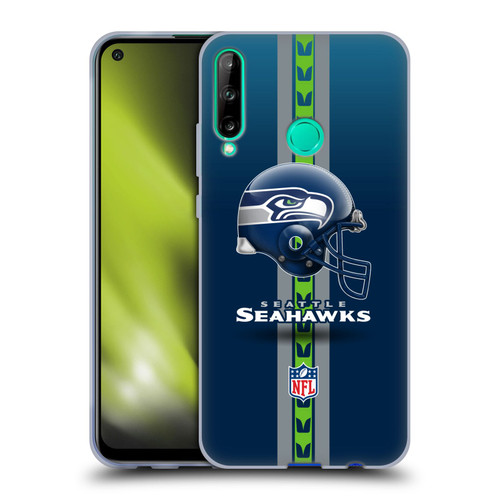 NFL Seattle Seahawks Logo Helmet Soft Gel Case for Huawei P40 lite E