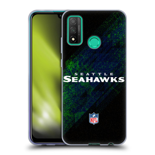 NFL Seattle Seahawks Logo Blur Soft Gel Case for Huawei P Smart (2020)