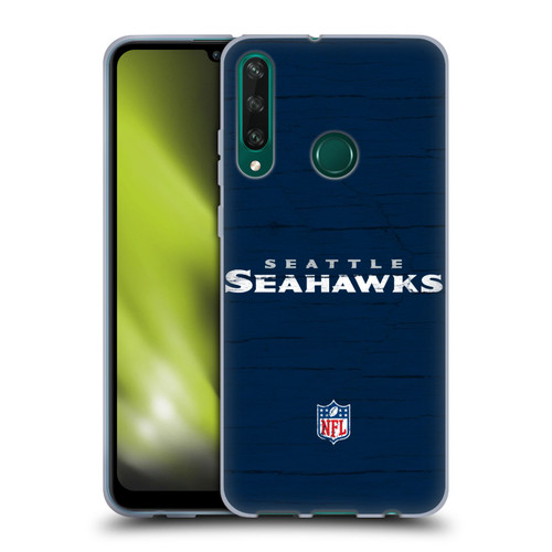 NFL Seattle Seahawks Logo Distressed Look Soft Gel Case for Huawei Y6p