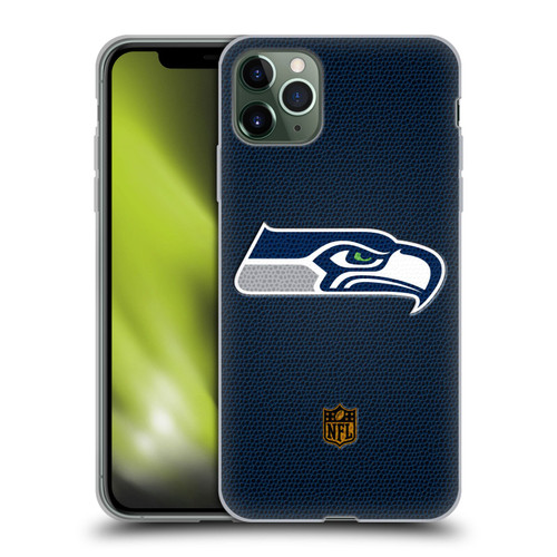 NFL Seattle Seahawks Logo Football Soft Gel Case for Apple iPhone 11 Pro Max