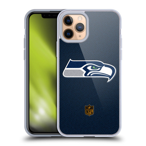 NFL Seattle Seahawks Logo Football Soft Gel Case for Apple iPhone 11 Pro