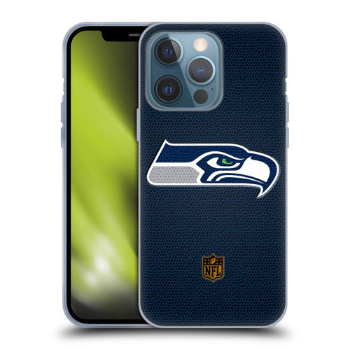 NFL Seattle Seahawks Logo Football Soft Gel Case for Apple iPhone 13 Pro
