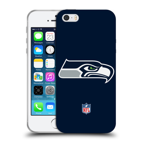 NFL Seattle Seahawks Logo Plain Soft Gel Case for Apple iPhone 5 / 5s / iPhone SE 2016