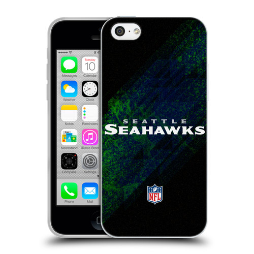 NFL Seattle Seahawks Logo Blur Soft Gel Case for Apple iPhone 5c