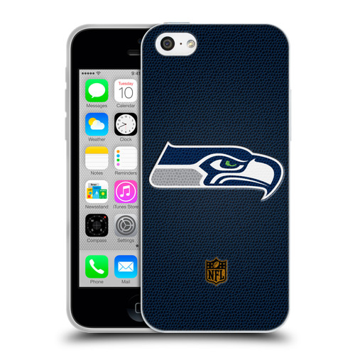 NFL Seattle Seahawks Logo Football Soft Gel Case for Apple iPhone 5c