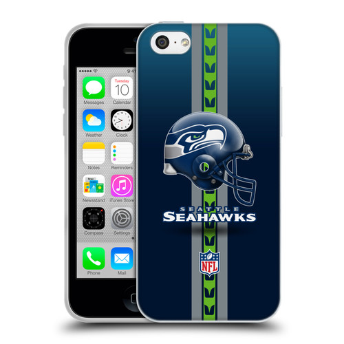 NFL Seattle Seahawks Logo Helmet Soft Gel Case for Apple iPhone 5c
