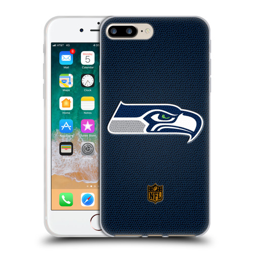 NFL Seattle Seahawks Logo Football Soft Gel Case for Apple iPhone 7 Plus / iPhone 8 Plus