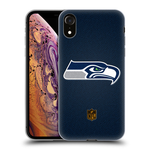 NFL Seattle Seahawks Logo Football Soft Gel Case for Apple iPhone XR