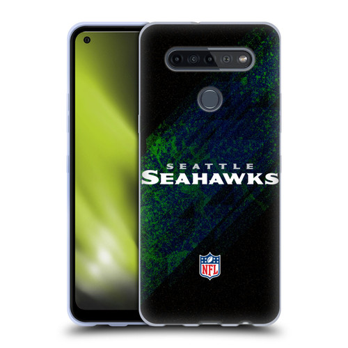 NFL Seattle Seahawks Logo Blur Soft Gel Case for LG K51S