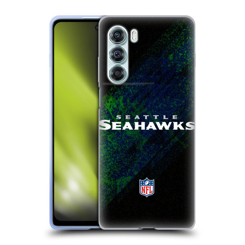 NFL Seattle Seahawks Logo Blur Soft Gel Case for Motorola Edge S30 / Moto G200 5G
