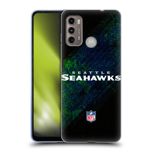 NFL Seattle Seahawks Logo Blur Soft Gel Case for Motorola Moto G60 / Moto G40 Fusion