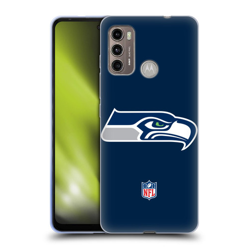 NFL Seattle Seahawks Logo Plain Soft Gel Case for Motorola Moto G60 / Moto G40 Fusion