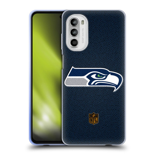 NFL Seattle Seahawks Logo Football Soft Gel Case for Motorola Moto G52