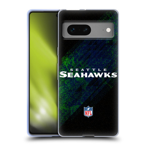 NFL Seattle Seahawks Logo Blur Soft Gel Case for Google Pixel 7