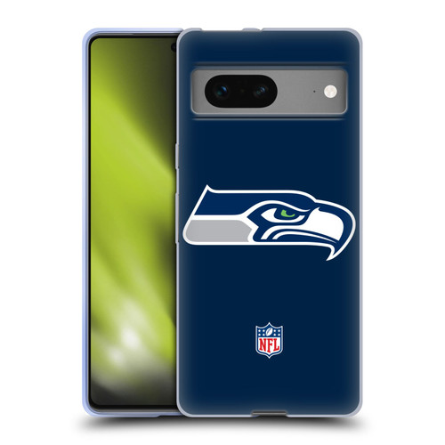 NFL Seattle Seahawks Logo Plain Soft Gel Case for Google Pixel 7