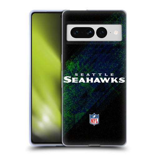 NFL Seattle Seahawks Logo Blur Soft Gel Case for Google Pixel 7 Pro