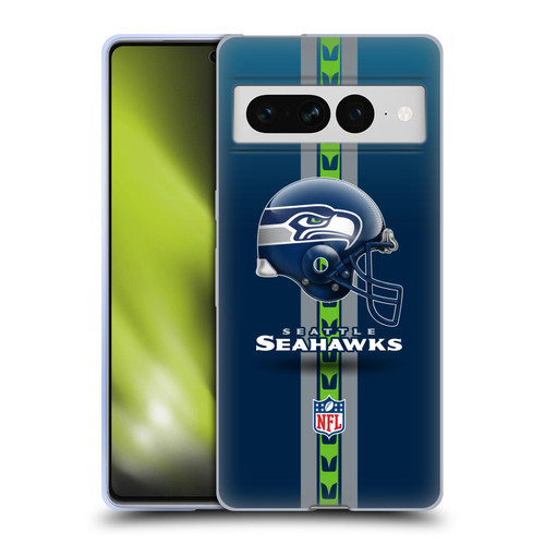 NFL Seattle Seahawks Logo Helmet Soft Gel Case for Google Pixel 7 Pro