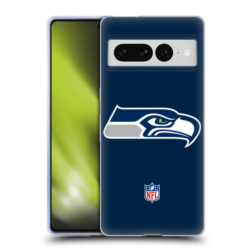 NFL Seattle Seahawks Logo Plain Soft Gel Case for Google Pixel 7 Pro