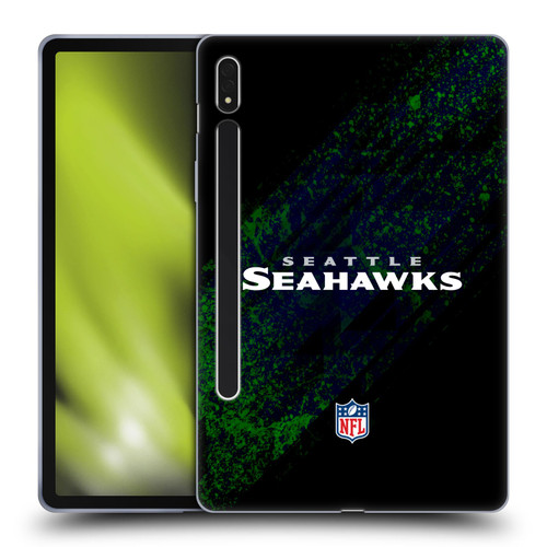 NFL Seattle Seahawks Logo Blur Soft Gel Case for Samsung Galaxy Tab S8