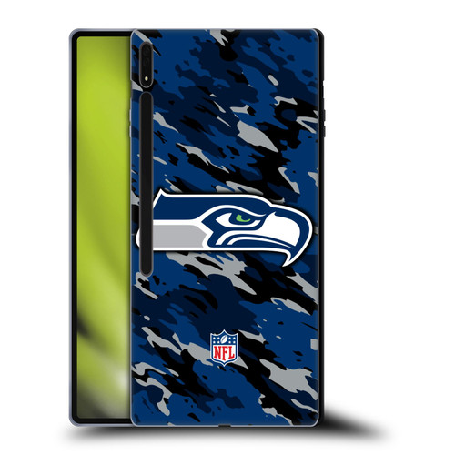 NFL Seattle Seahawks Logo Camou Soft Gel Case for Samsung Galaxy Tab S8 Ultra