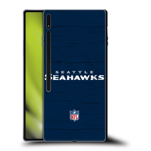 NFL Seattle Seahawks Logo Distressed Look Soft Gel Case for Samsung Galaxy Tab S8 Ultra