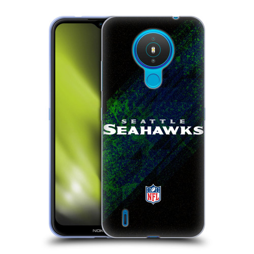 NFL Seattle Seahawks Logo Blur Soft Gel Case for Nokia 1.4