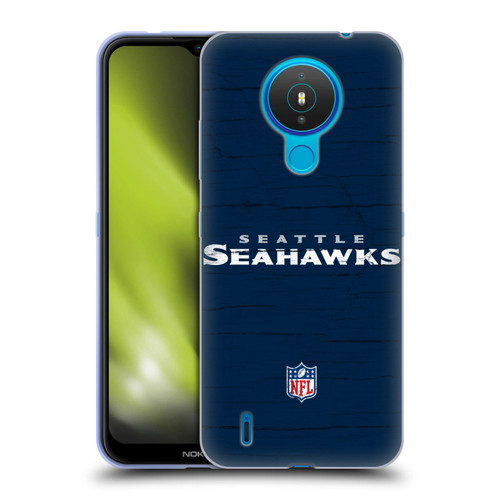 NFL Seattle Seahawks Logo Distressed Look Soft Gel Case for Nokia 1.4