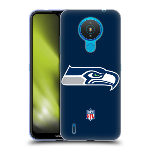 NFL Seattle Seahawks Logo Plain Soft Gel Case for Nokia 1.4