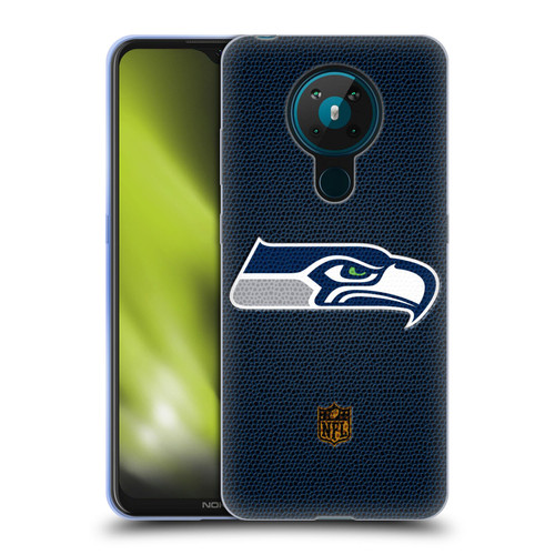 NFL Seattle Seahawks Logo Football Soft Gel Case for Nokia 5.3