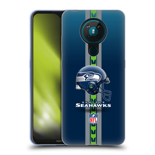 NFL Seattle Seahawks Logo Helmet Soft Gel Case for Nokia 5.3