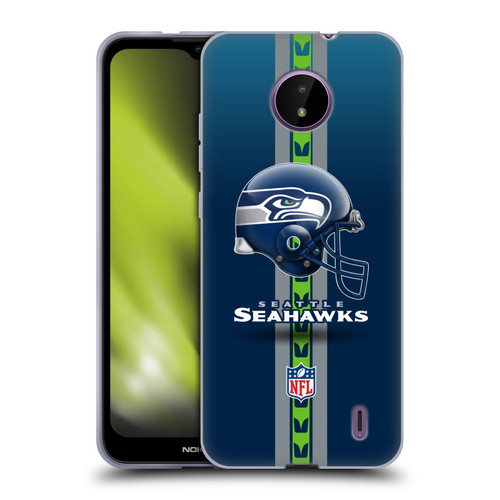 NFL Seattle Seahawks Logo Helmet Soft Gel Case for Nokia C10 / C20
