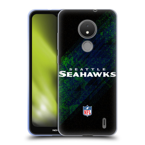 NFL Seattle Seahawks Logo Blur Soft Gel Case for Nokia C21