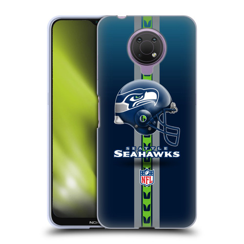 NFL Seattle Seahawks Logo Helmet Soft Gel Case for Nokia G10