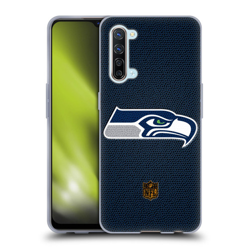 NFL Seattle Seahawks Logo Football Soft Gel Case for OPPO Find X2 Lite 5G