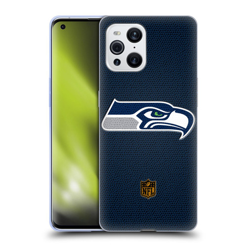 NFL Seattle Seahawks Logo Football Soft Gel Case for OPPO Find X3 / Pro
