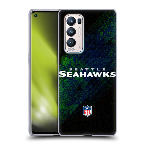 NFL Seattle Seahawks Logo Blur Soft Gel Case for OPPO Find X3 Neo / Reno5 Pro+ 5G