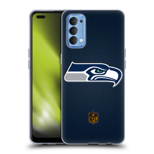 NFL Seattle Seahawks Logo Football Soft Gel Case for OPPO Reno 4 5G