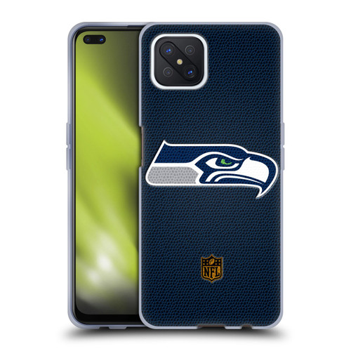 NFL Seattle Seahawks Logo Football Soft Gel Case for OPPO Reno4 Z 5G