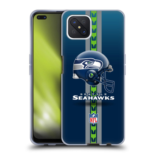NFL Seattle Seahawks Logo Helmet Soft Gel Case for OPPO Reno4 Z 5G