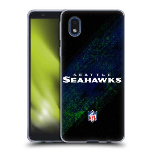 NFL Seattle Seahawks Logo Blur Soft Gel Case for Samsung Galaxy A01 Core (2020)